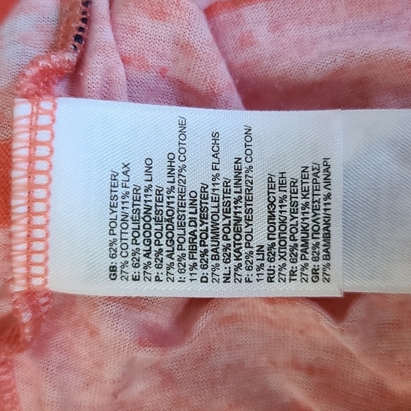 The North Face Shirt Size Small Orange Striped - Picture 4 of 4
